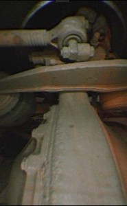 Trucks VISOR UVIS detail view of truck axle