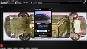 Cars and vans Screenshot of VISOR UVIS operator screen